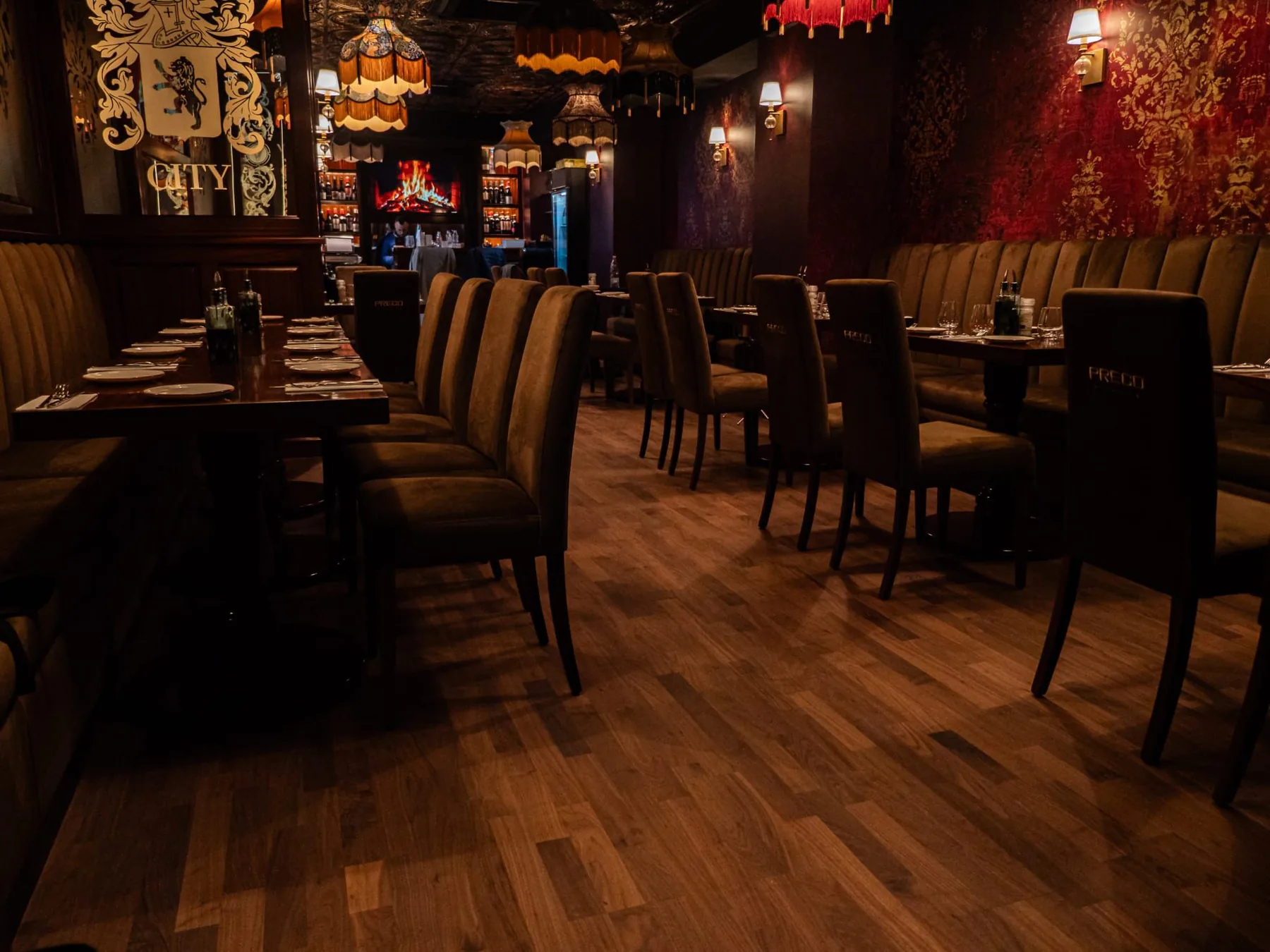 Interior of Prego Bar & Grill in Valletta, Malta